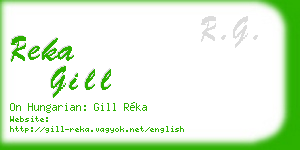 reka gill business card