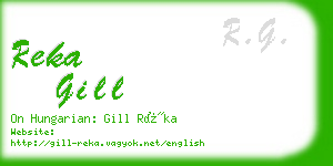 reka gill business card